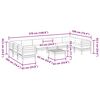 vidaXL Set de sofás jardín 11 pzas con cojines madera pino marrón cera