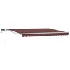 vidaXL Armaz&oacute;n de toldo manual con LEDs Marr&oacute;n y blanco 4 x 3 m