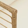 vidaXL Sillón de jardín con cojines ratán sintético natural