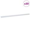 vidaXL Mamperlanes 30 uds. Plateado 67 x 3.5 x 3 cm Aluminio