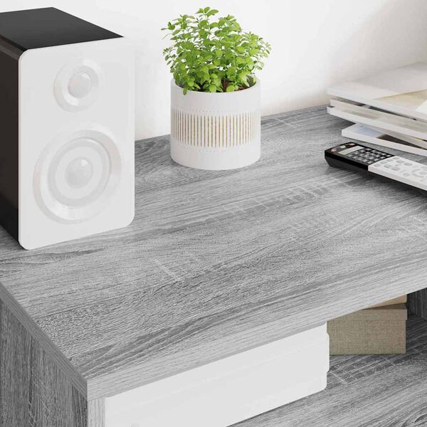 vidaXL Gabinete de TV con caj&oacute;n Gris Sonoma 100 x 48 x 43 cm