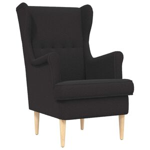 vidaXL Sill&oacute;n Negro Boucl&eacute;