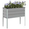 vidaXL Jardinera Gris Claro 100 x 45 x 90 cm Acero Galvanizado