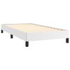 vidaXL Estructura de cama sin colchón cuero sintético blanco 100x200cm