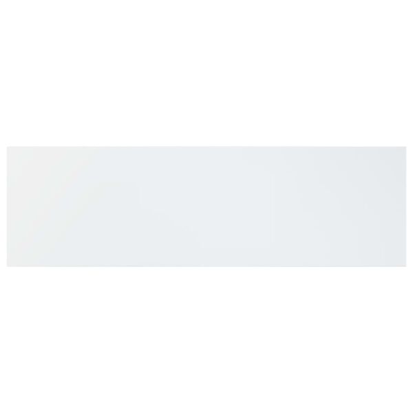 vidaXL Estante para estantería 4 uds madera blanco brillo 100x30x1,5cm