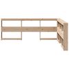 vidaXL Cabecero librer&iacute;a en forma de L madera maciza de pino 160 cm
