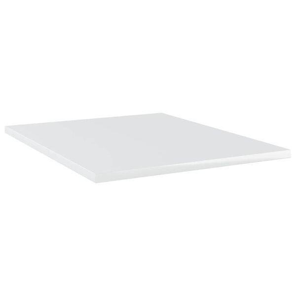 vidaXL Estante estantería 4uds contrachapada blanco brillo 40x50x1,5cm