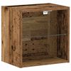 vidaXL Estante flotante con luz LED Marr&oacute;n 40 x 28,5 x 40 cm