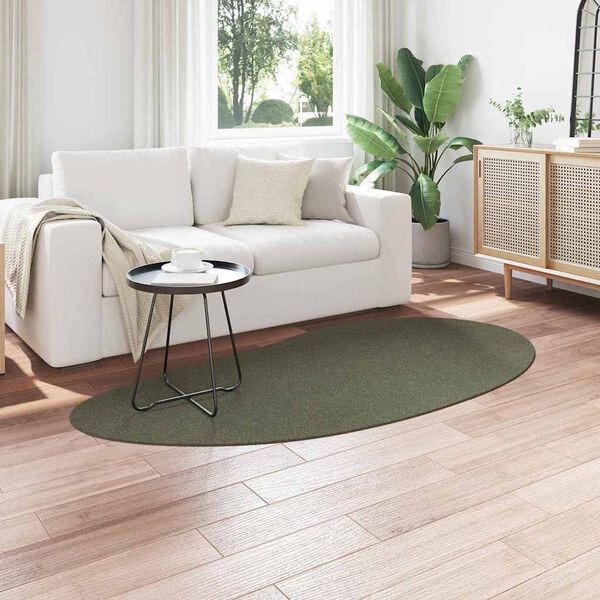 vidaXL Alfombras de &aacute;rea HUARTE Verde bosque 100 x 200 cm Poli&eacute;ster