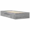 vidaXL Estructura de cama madera de ingeniería gris Sonoma 100x200 cm