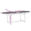 vidaXL Juego comedor de jard&iacute;n 7 pzas madera maciza acacia y textileno
