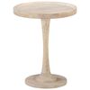 vidaXL Mesa auxiliar de madera maciza de mango &Oslash;60x75 cm