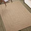 vidaXL Alfombra ZIZUR apariencia yute interior exterior beige 60x110cm