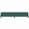 vidaXL Cama tipo Box Spring con colch&oacute;n Verde oscuro 120 x 210 cm tela