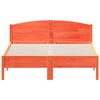 vidaXL Cama sin colch&oacute;n madera maciza de pino marr&oacute;n cera 160x200 cm