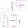 vidaXL Sillón reclinable de masaje eléctrico tela gris claro