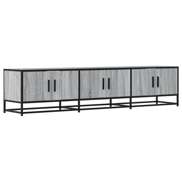 vidaXL Mueble para TV madera de ingeniería gris Sonoma 180x35x41 cm