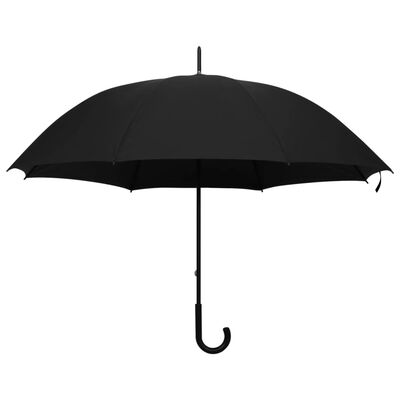 vidaXL Paraguas negro 130 cm