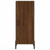 vidaXL Aparador alto madera contrachapada roble marrón 34,5x34x180 cm