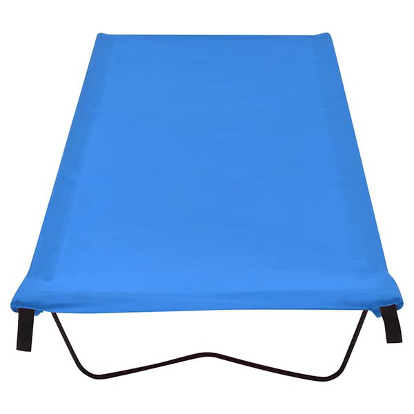 vidaXL Cama de camping tela Oxford y acero azul 180x60x19 cm