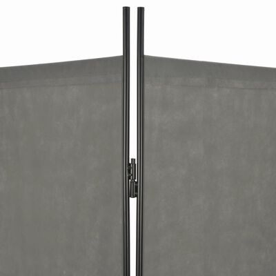 vidaXL Biombo divisor de 6 paneles gris antracita 240x180 cm