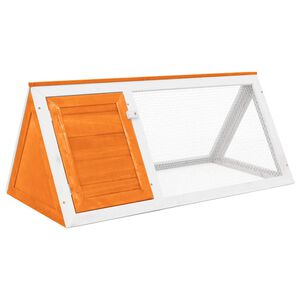 vidaXL Conejera jaula de animales de madera