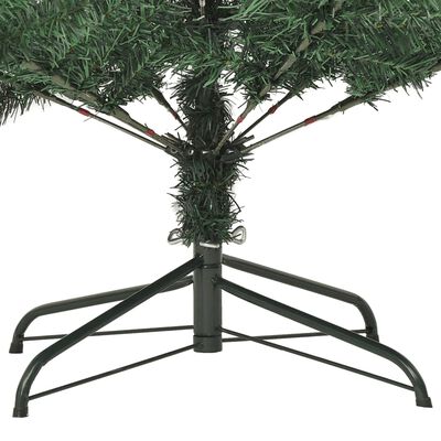 vidaXL Árbol de Navidad artificial con soporte PVC 180 cm