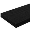 vidaXL Tablero de Estanter&iacute;a 4 pcs Negro 100 x 10 x 1,5 cm