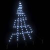 vidaXL &Aacute;rbol de Navidad LED con estacas de tierra Fr&iacute;o 182 cm Metal