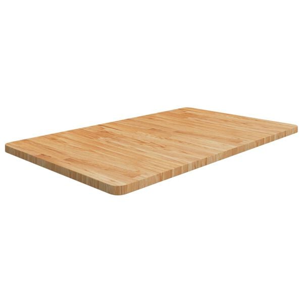 vidaXL Encimera ba&ntilde;o madera maciza tratada marr&oacute;n claro 100x60x2,5 cm