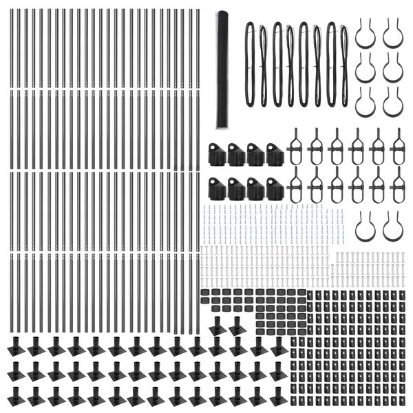 vidaXL Poste de Valla Gris 100 x 1,4 m (malla de 25 mm) Acero y PVC