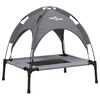 vidaXL Cama para perros con dosel antracita tela oxford y acero