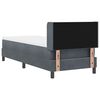 vidaXL Cama tipo Box Spring Gris oscuro 200 x 80 cm Terciopelo