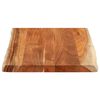vidaXL Tablero de mesa rectangular borde natural acacia 70x60x3,8 cm