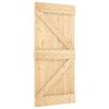 vidaXL Puerta corredera con herrajes madera maciza de pino 90x210 cm