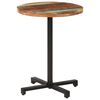 vidaXL Mesa de bistr&oacute; redonda madera maciza reciclada &Oslash;60x75 cm