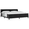 vidaXL Cama tipo Box Spring con cabecera Negro 200 x 200 cm Terciopelo