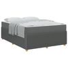 vidaXL Estructura de cama Gris oscuro 140 x 200 cm tela