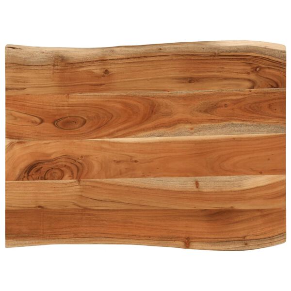 vidaXL Tablero de mesa rectangular borde natural acacia 70x60x3,8 cm