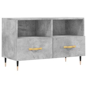 vidaXL Mueble para TV madera contrachapada gris hormig&oacute;n 80x36x50 cm