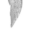 vidaXL Escultura de Alas Plateado 17 x 5 x 59 cm Aluminio