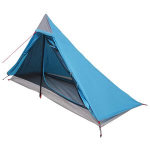 vidaXL Tienda de senderismo Azul 222 x 85 x 125 cm
