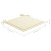 vidaXL Sillas de jardín plegables 6 uds y cojines madera maciza acacia