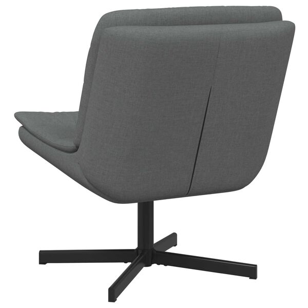 vidaXL Silla giratoria Gris oscuro 63 x 75 x 76 cm tela