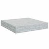 vidaXL Estante flotante pared 4 uds MDF gris hormig&oacute;n 23x23,5x3,8 cm