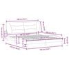 vidaXL Estructura de cama sin colch&oacute;n Hvar cuero sint&eacute;tico marr&oacute;n 180x200cm