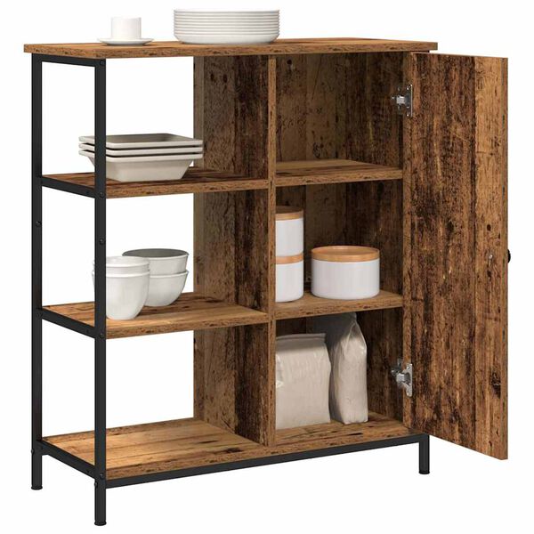 vidaXL Aparador Madera vieja 70 x 30 x 80 cm