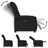 vidaXL Sill&oacute;n reclinable el&eacute;ctrico de tela negro