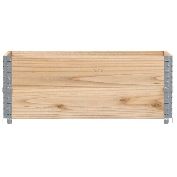 vidaXL Jardinera de madera maciza de pino 100x50 cm