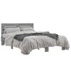 vidaXL Estructura cama madera ingenier&iacute;a metal gris Sonoma 135x190 cm